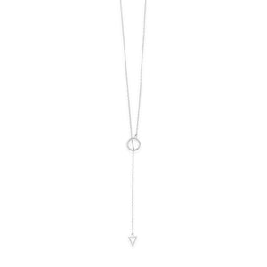 24" Multishape Lariat Necklace