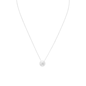 16" Necklace with 5mm Bezel Set CZ