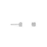 3mm CZ Stud Earrings
