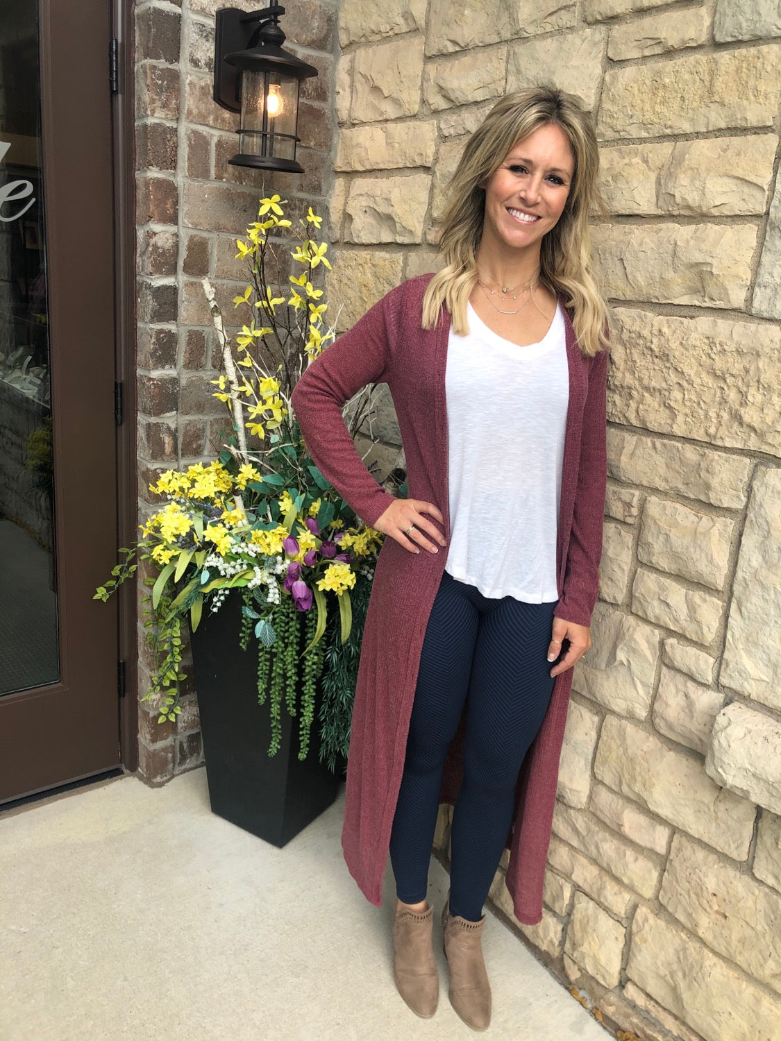 Navy leggings