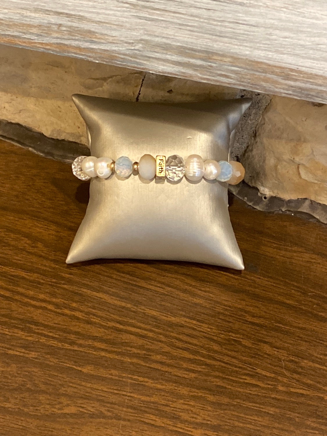 Multi colored Faith bracelet
