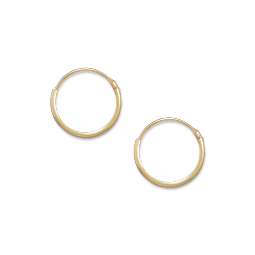 14-20 Gold Filled 1mm x 12mm Hoops