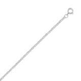 Rhodium Plated Cable Pendant Chain (1.9mm)