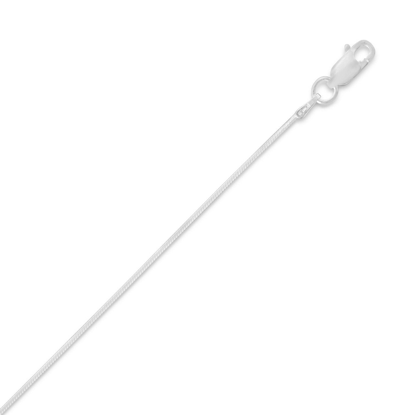 025 Square Snake Chain Necklace (1mm)