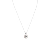 17.5" Cultured Freshwater Pearl with Cross Design Necklace