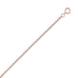 14-20 Pink Gold Filled 020 Rolo Chain Necklace (1mm)