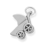 Small Baby Carriage Charm