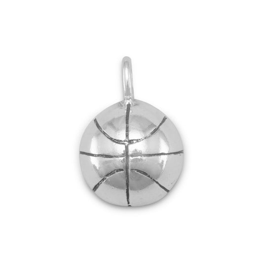 1-2 Round Basketball Charm