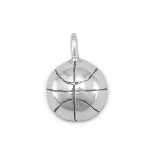 1-2 Round Basketball Charm