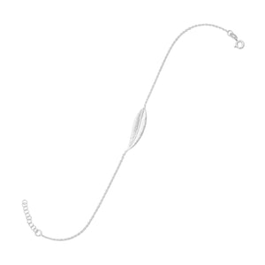9" + 1" Sideways Feather Anklet