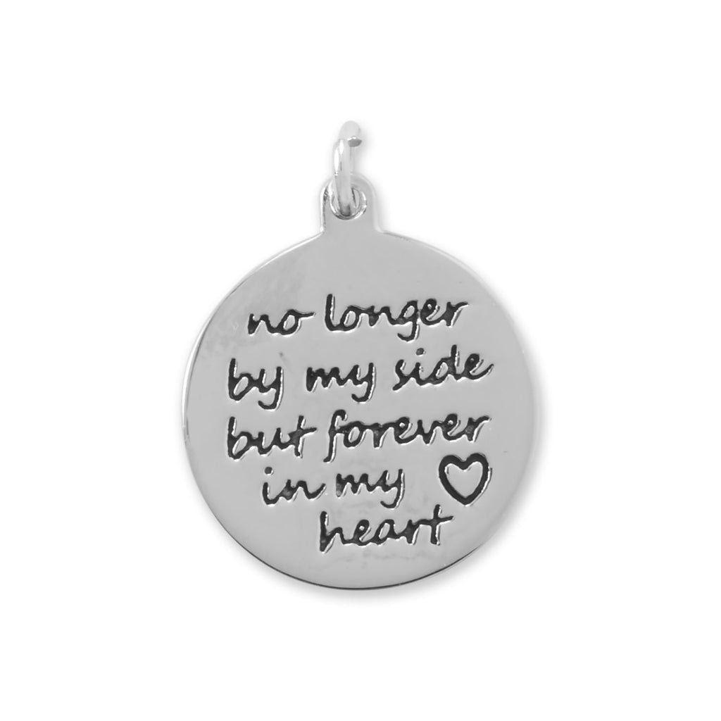 Oxidized "Forever in My Heart" Charm