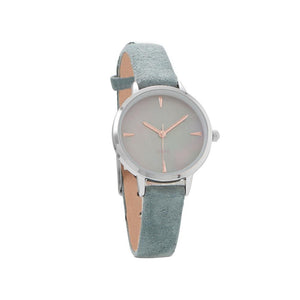 Teal Suede Fashion Watch