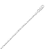 010 Snake Chain with 1mm Faceted Bead Twist Chain (2mm)