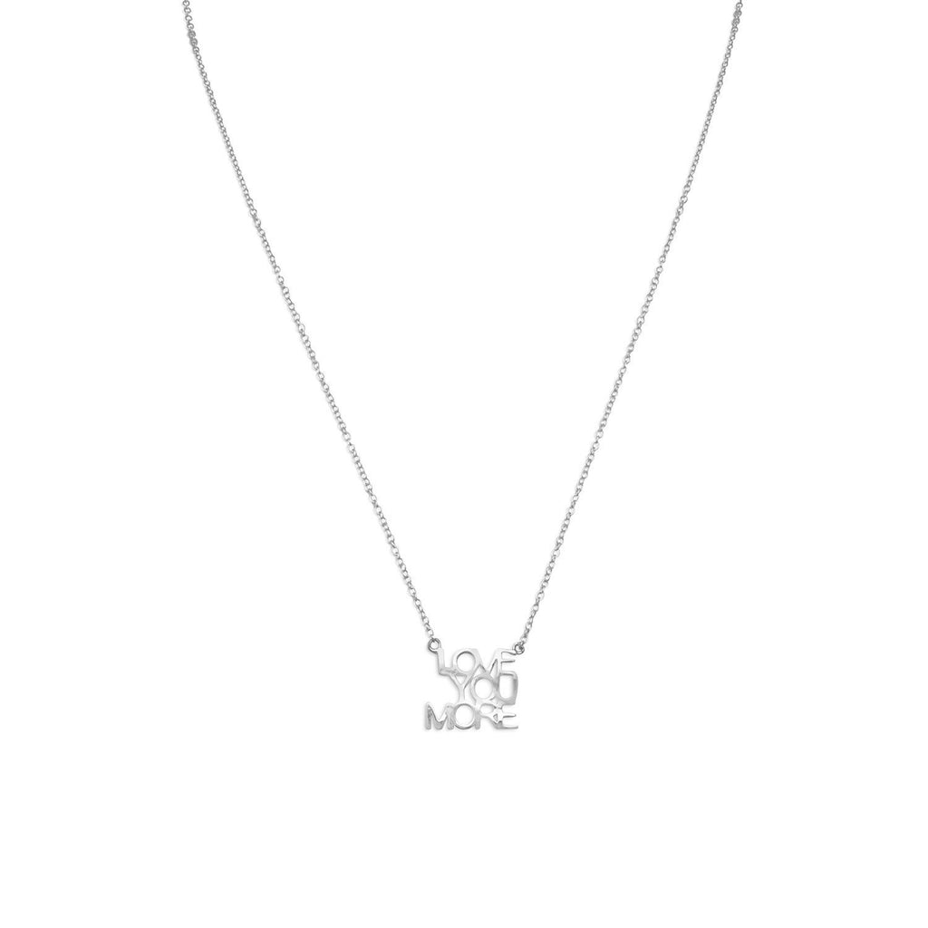 16" + 2" "LOVE YOU MORE" Necklace