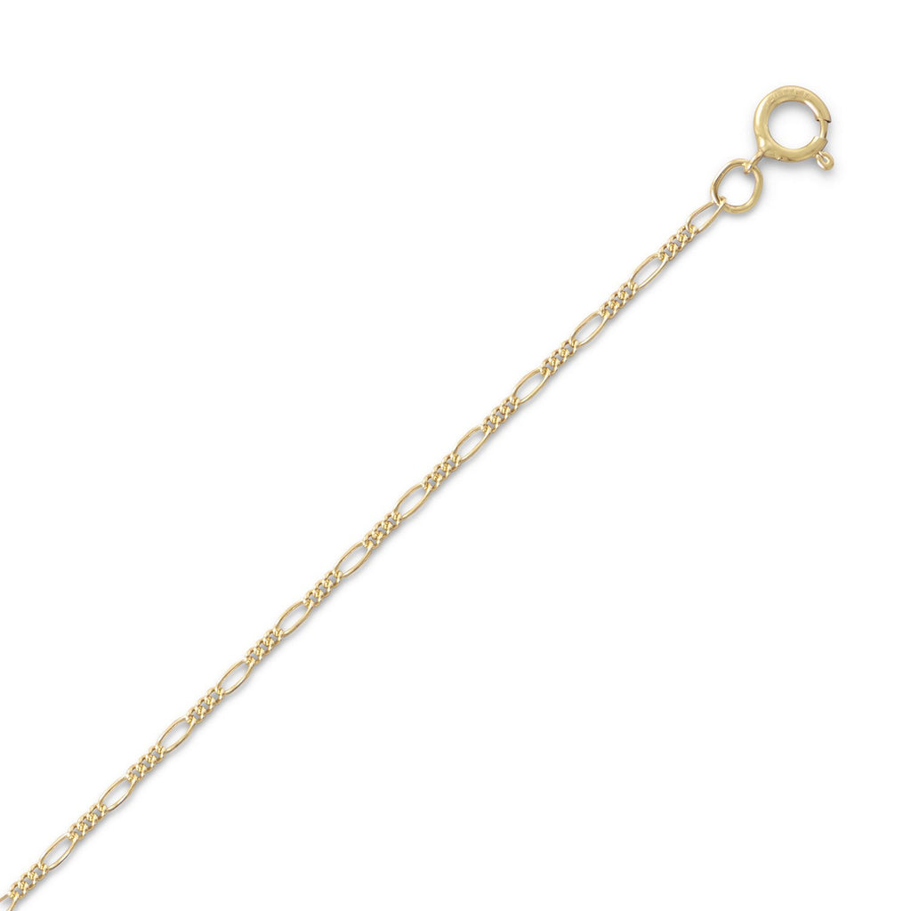 14-20 Gold Filled Figaro Chain Necklace (1.8mm)