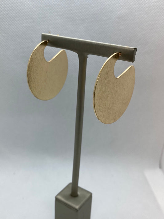 Yellow gold plated earrings