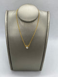 14k yellow gold plated silver necklace