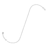 9"+1" Extension Faceted Bead Anklet