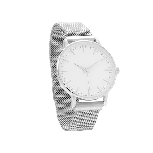Silver Men's Mesh Magnetic Fashion Watch