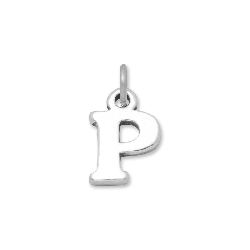 Oxidized "P" Charm