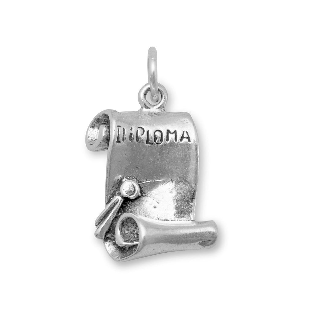 Scrolled Diploma Charm