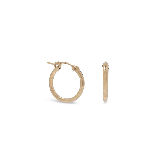 12-20 Gold Filled 2mm x 19mm Hoops