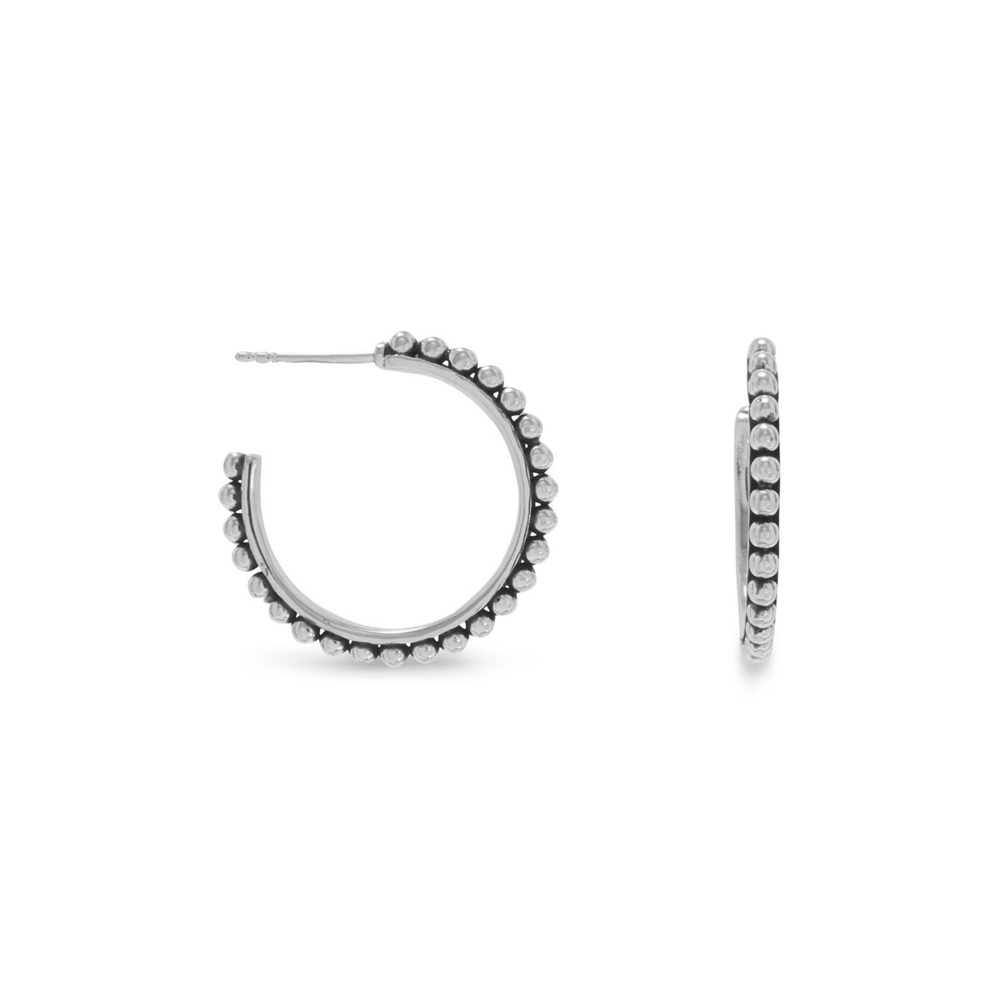 Oxidized Bead 3-4 Hoops