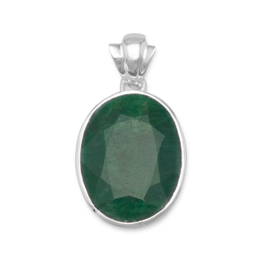 Oval Faceted Beryl Pendant