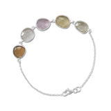 Multicolor Faceted Gemstone Bracelet