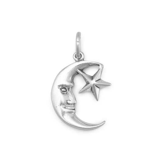 Small Moon-Star Charm